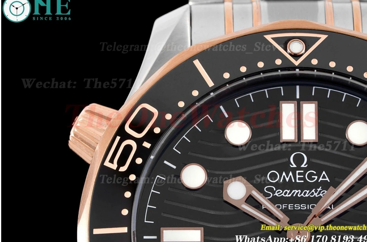 SS 300m Dial 42mm Seamaster Black A8800 JVSF RG 0226